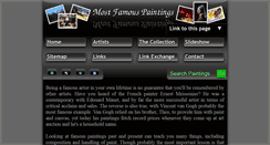 Desktop Screenshot of most-famous-paintings.org